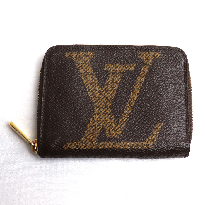 LOUIS VUITTON ルイヴィトン ジッピーコインパース コインケース モノグラムジャイアント ブラウン M69354 SN1280 ユニセックス 中古