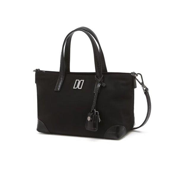 AK水原店 ハンドバッグ ブラック レザー 混合ナイロン トートバッグ S DCBA6E050