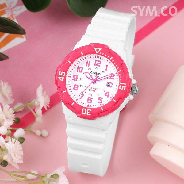 LRW-200H-4B 回転ベゼル 子供 子供 学生 カジュアル 女の子 ウレタン 時計 d