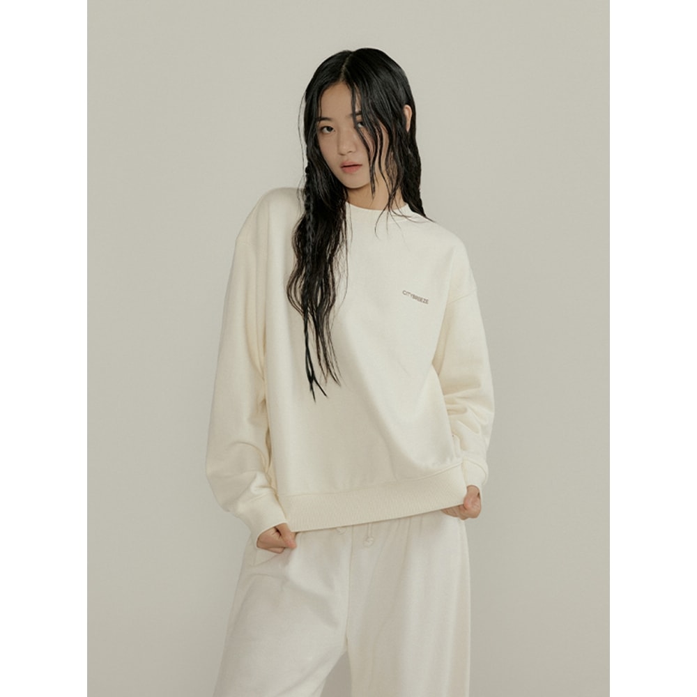 CITYBREEZE エッセンシャルロゴスウェットシャツクリーム