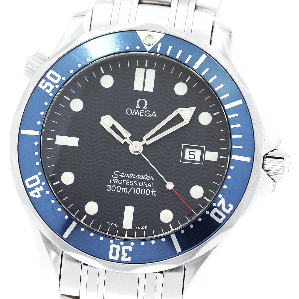 オメガ OMEGA 2541.80 シーマスター300 デイト クォーツ メンズ _893907【中古】