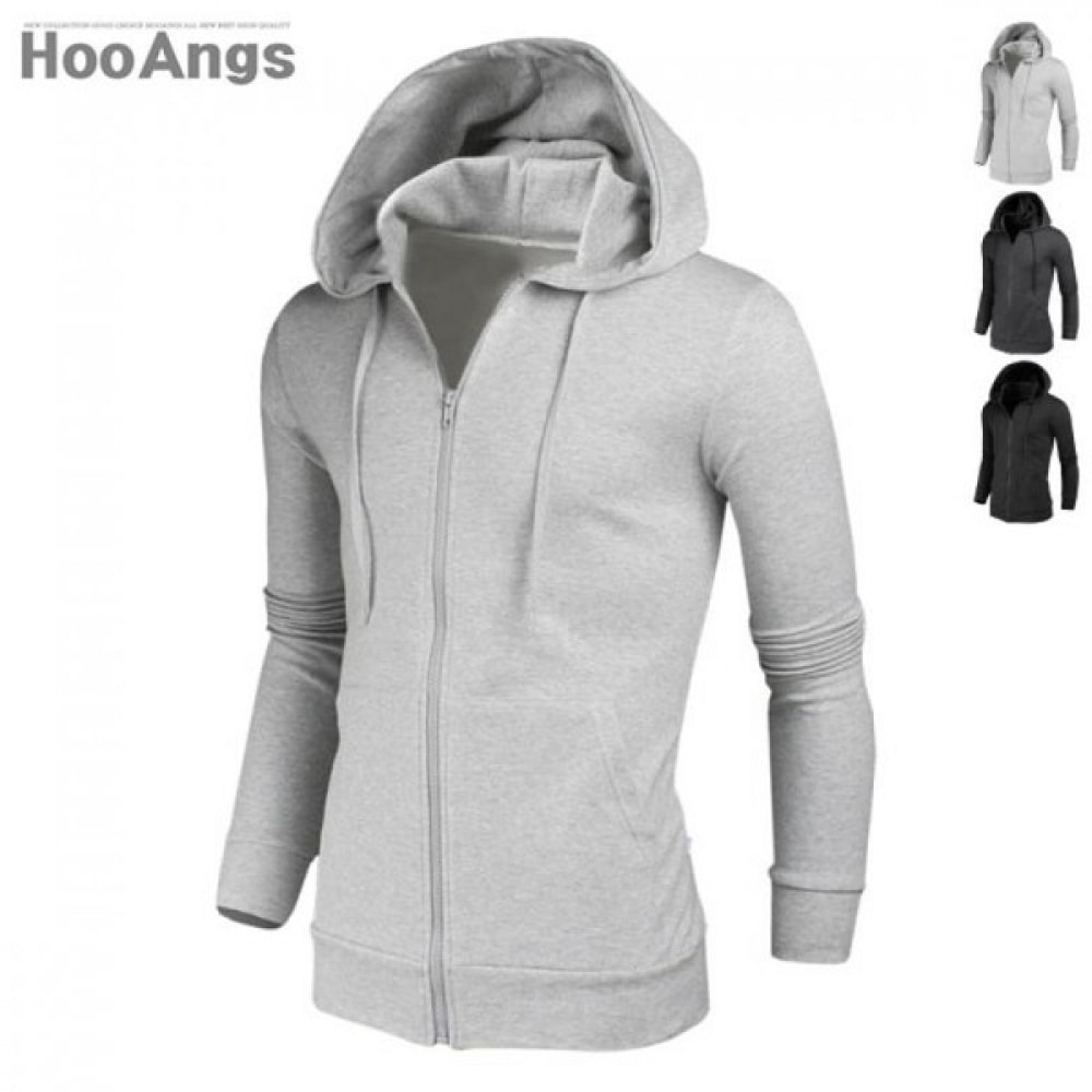 (ジュアンス) ベーシックオープンフード付きジップアップ BMHD1419