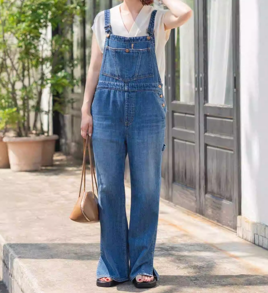 デニムパンツ パンツ サロペット レディース