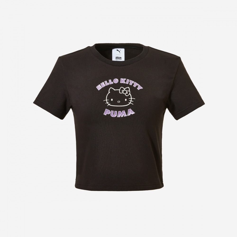 プーマ [PUMA X HELLO KITTY] グラフィック ベビー ティ PKI63161301-PUMA BLACK