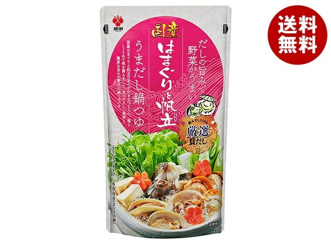 盛田(ハイピース) 盛田 国産はまぐりと帆立 うまだし鍋つゆ 600gパウチ＊12袋入＊(2ケース)