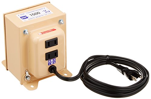 日章工業 変圧器 海外 普及型 AC110V*AC127V*AC100V 1500W NDFシリーズ