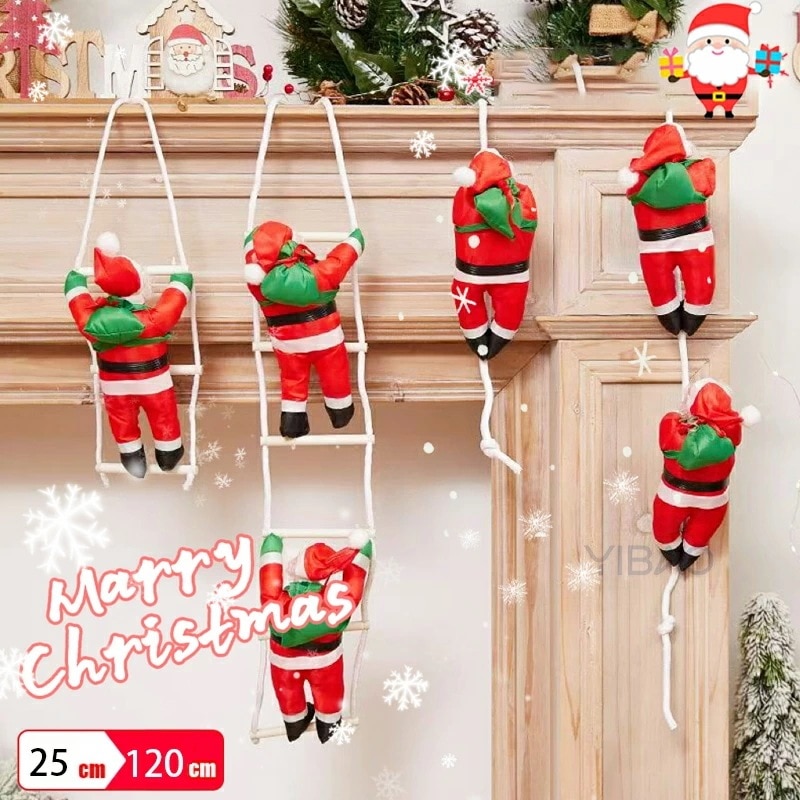【限定SALE】クリスマス 1-3人 はしご サンタクロース オーナメント サンタ 飾り 装飾 飾り付け デコレーション クリスマスツリー ツリー 人形 おもちゃ インテリア 雑貨 北欧 冬 玄関 部