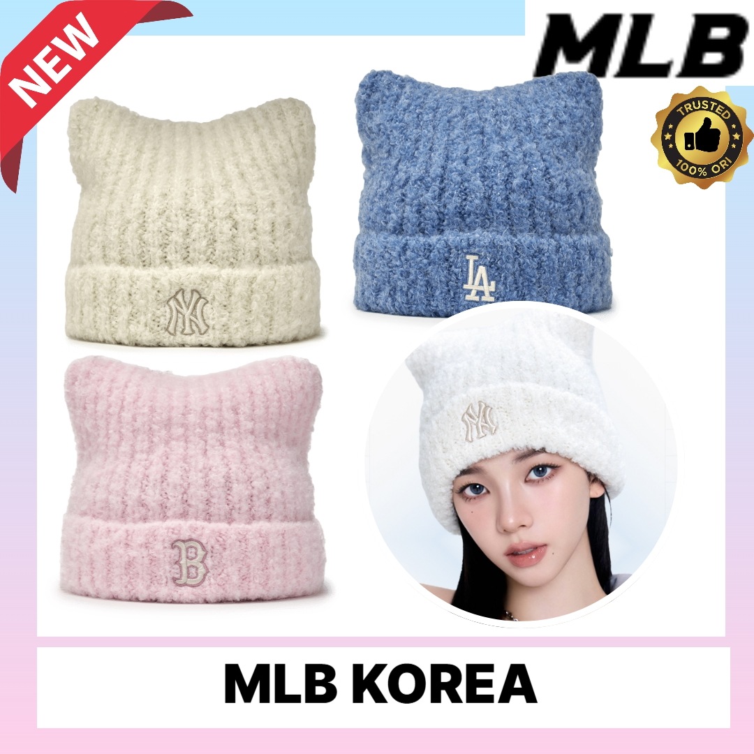 【Karina着用】 ニューヨークヤンキース ミャオン ビーニー ビニー 毛糸の帽子 冬 ニューヨークヤンキース ニット帽