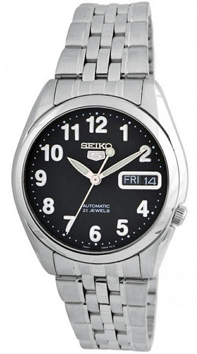 値引 SNK381K1 5 SEIKO [セイコーインポート] [10年保証] 　セイコー [逆輸入品] 自動巻き メタルベルト ブラック ミリタリー ファイブ メンズ腕時計