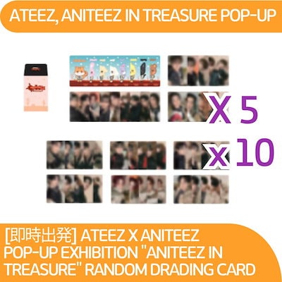 ATEEZ X ANITEEZ ポップアップ　ランダムトレカ　6パック　未開封 ATEEZ X ANITEEZ ポップアップランダムトレカ6パック未開封