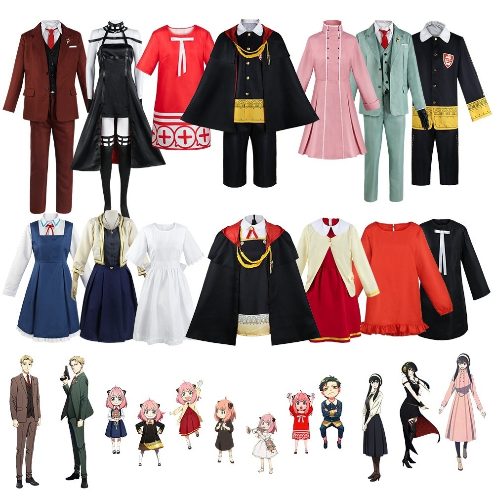 K847スパイのままごとのcos服のいばらの王女のブレアのフジェのコスプレのアニヤのスカートのcosはヨルを装います