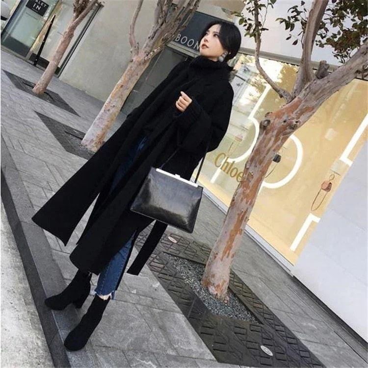 50個チェスターコート ロング 厚手 韓国ファッショントレンド ゆったり 早い者勝ち 冬用