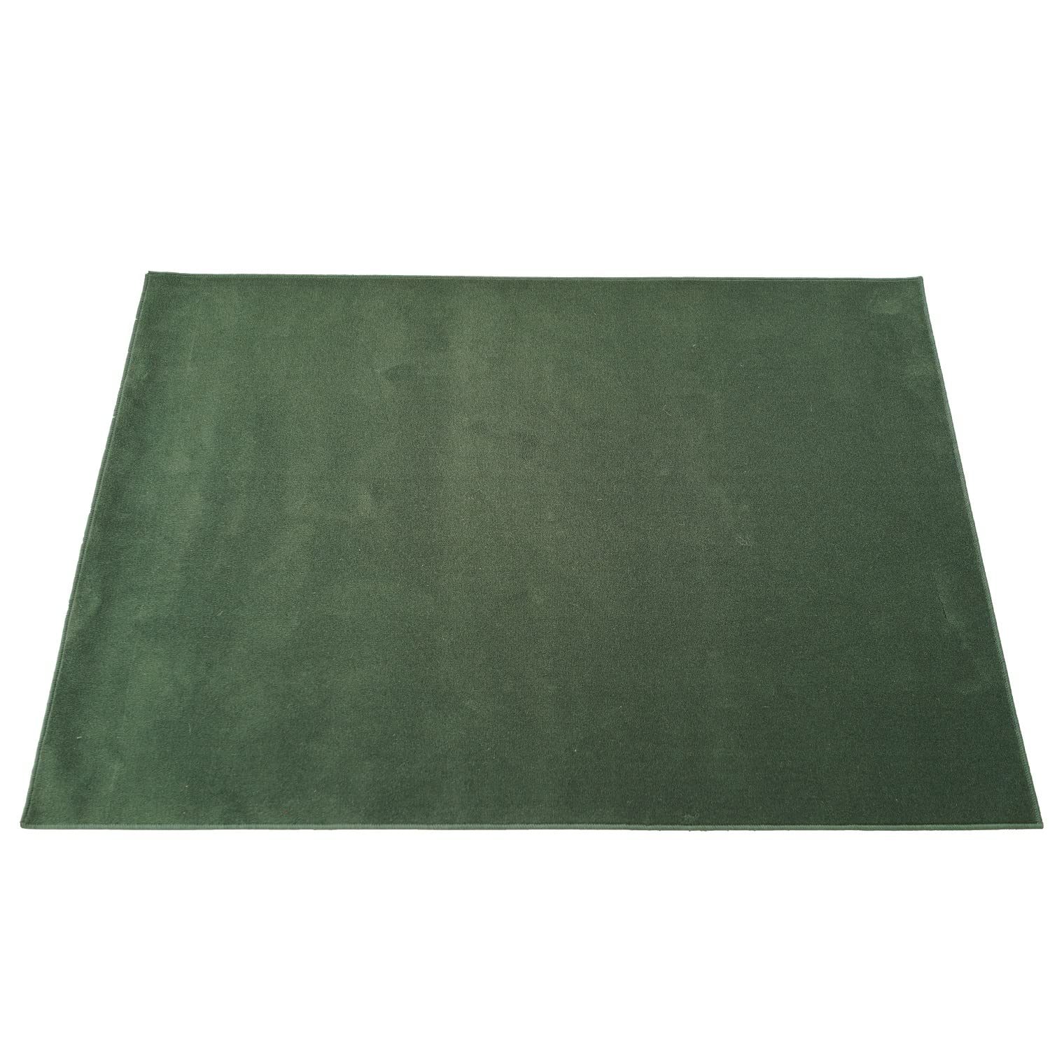スミノエ(Suminoe) オーダーラグ ダークグリーン 幅95cm ×長さ90cm WOOL REX 防炎 消臭