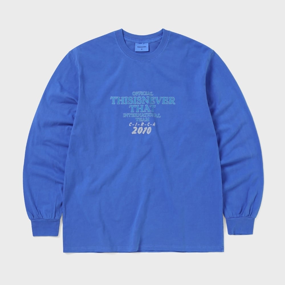 ディス・イズ・ネヴァー・ザット Meteor L/S T シャツブルー