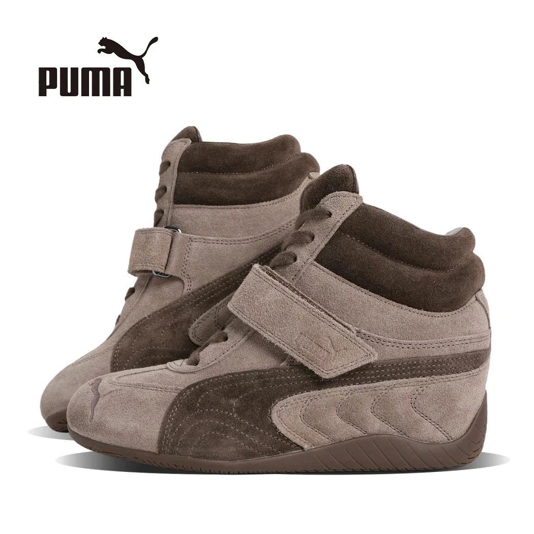 PUMA プーマ SPEEDCAT WEDGE WNS スピードキャット ウェッジ スニーカー TOTALLY TAUPE-CHOCOLATE ( ブラウン レディース