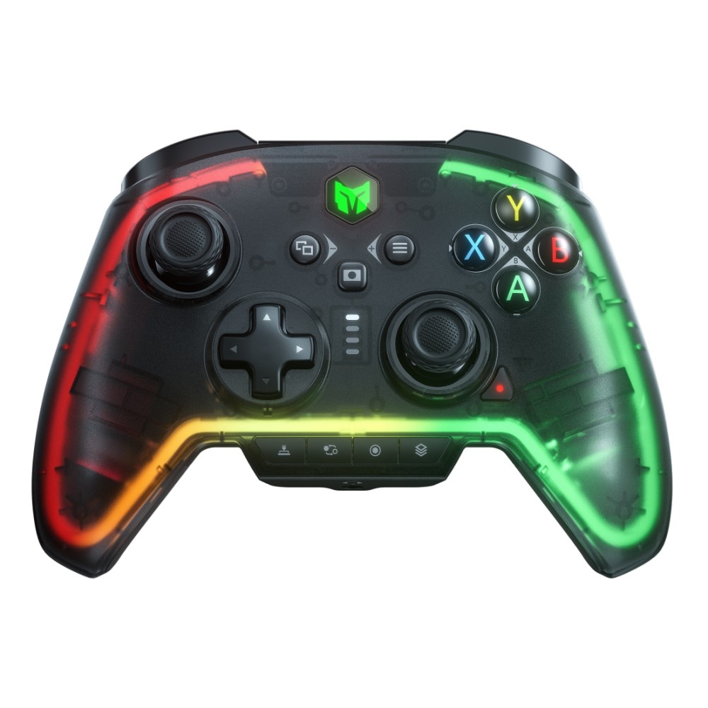 BIGBIG WON（ビッグビッグウォン） シースルーデザイン ワイヤレス＆有線ゲーミングコントローラー RAINBOW2PRO