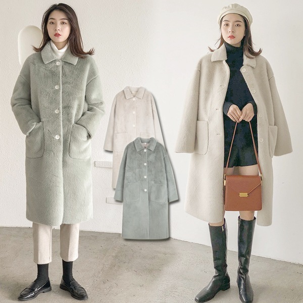 ファーコート レディース ステンカラーコート ロング ふわふわ アウター チェスターコート レディース ロングコート ミモレ丈 コート 学生 スプリングコート 冬 防寒コート 裏合成皮革 柔らかい 通