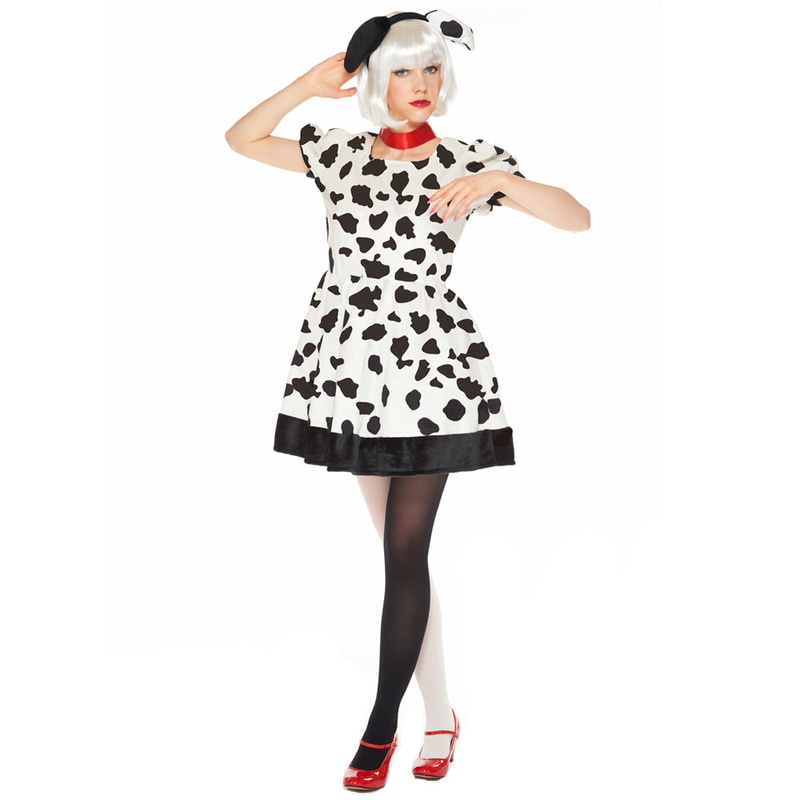 コスプレ 仮装 大人用ダルメシアン 【 コスプレ 衣装 ハロウィン 仮装 コスチューム アニマル 動物 余興 犬 パーティーグッズ レディース 女性用 ドッグ イヌ 】