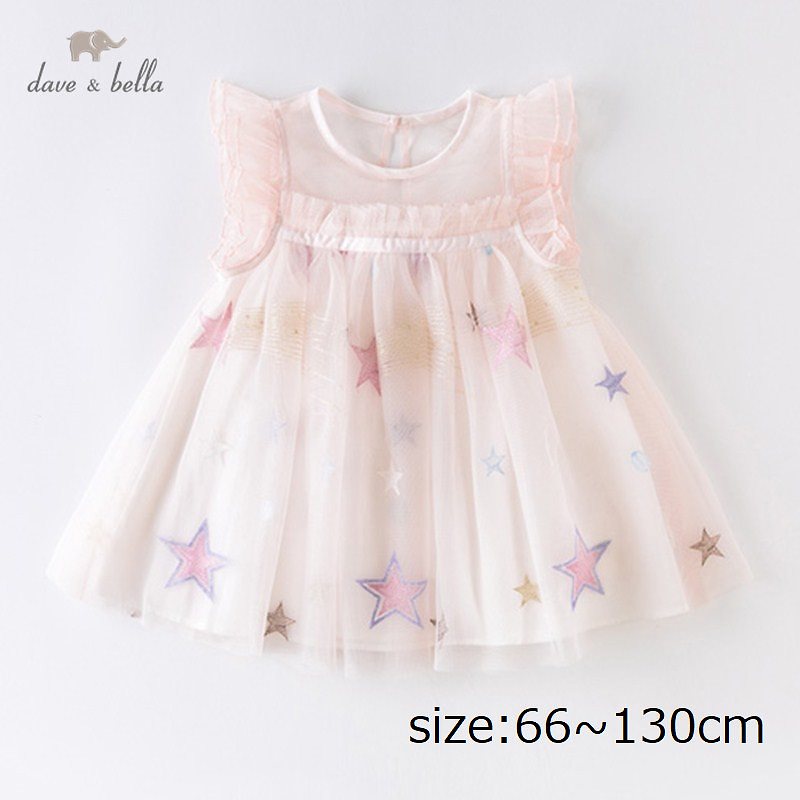 直輸入正規品dave and bella 66130cm ドレス レース 星モチーフ 女の子 夏