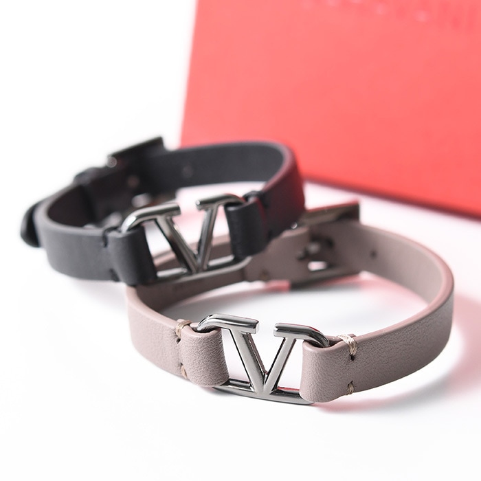 アクセサリー Vロゴシグネチャー ブレスレット J0M67 TCZ レディース レザー 本革 ギフト おすすめ