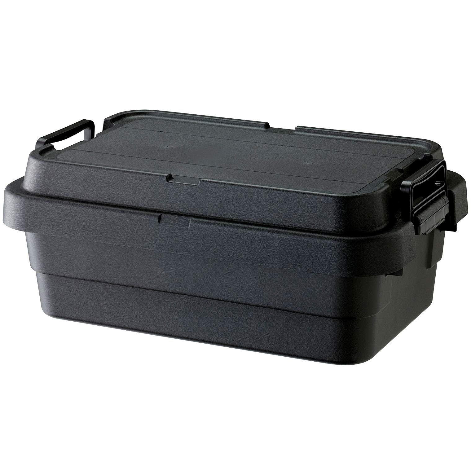 即日発送 リス(RISU) 収納ボックス トランクカーゴ 30L ブラック 日本製 TC-50S LOW コンテナ ボックス スタッキングロータイプ屋外収納 キャンプ 防水 GHON135
