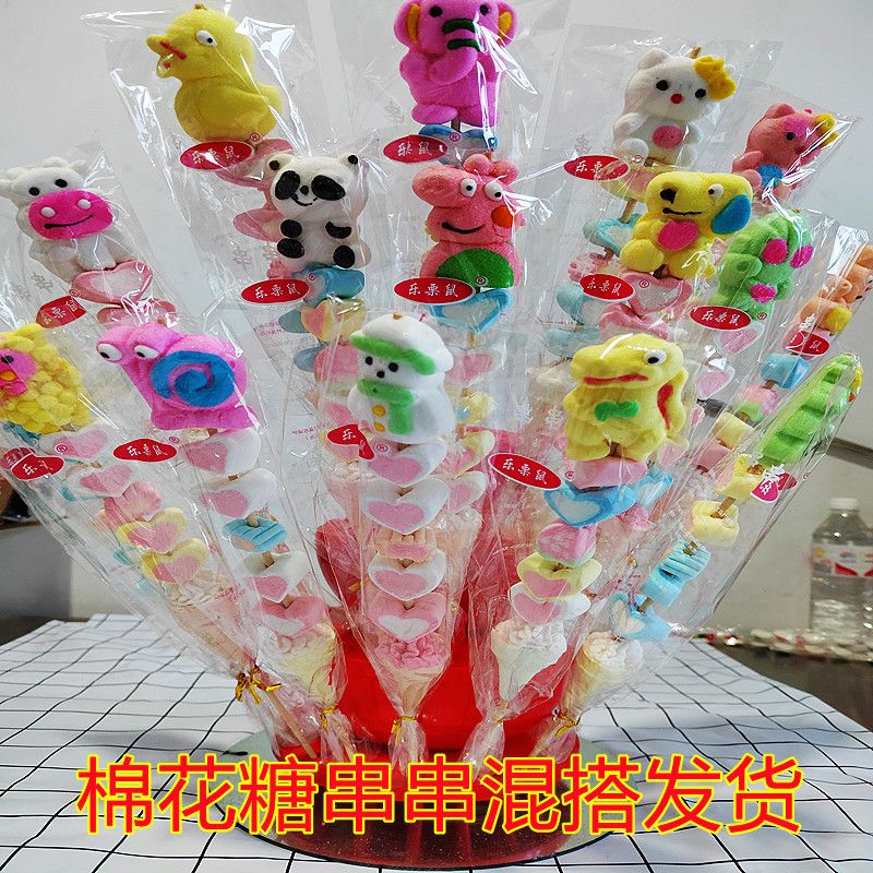 [新鮮/お得/ブログのおすすめ]漫画マシュマロ串子供用キャンディスナックひょうたんと動物ミックススナック 誕生日プレゼント こどもの日のプレゼント