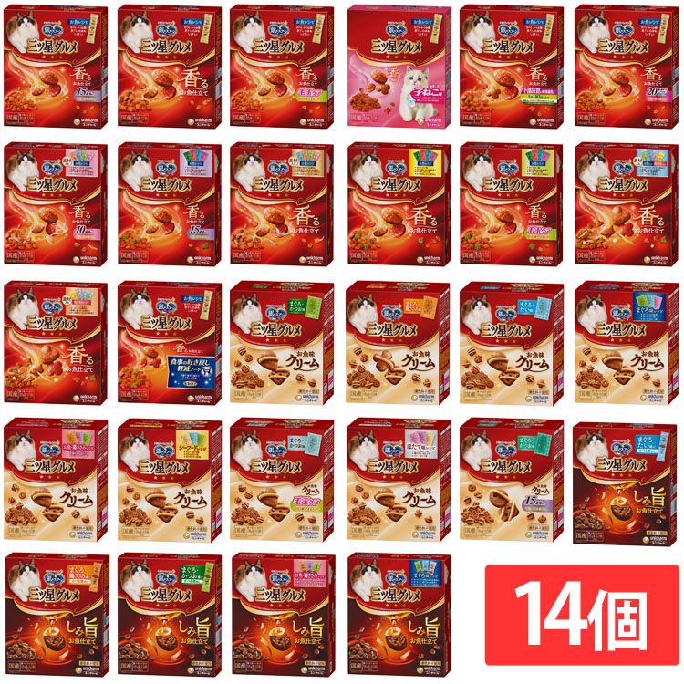 【人気商品】【14個セット】キャットフード ユニ・チャーム 銀のスプーン お魚仕立て(240g/200g/192g) お魚味クリーム(180g) しみ旨お魚仕立て(192g/160g)