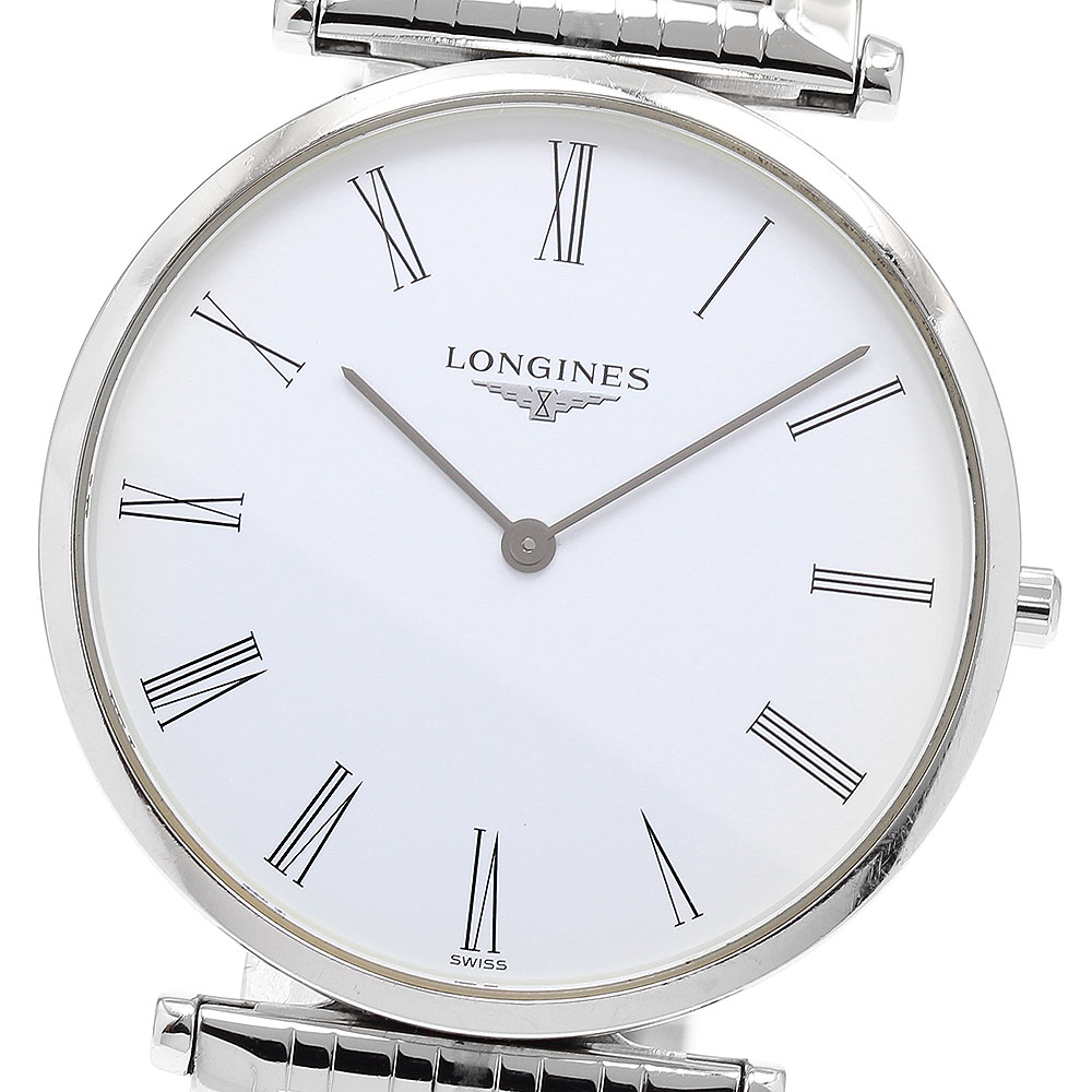 ロンジン LONGINES L4.755.4 グランドクラシック クォーツ メンズ 保証書付き_897304【中古】