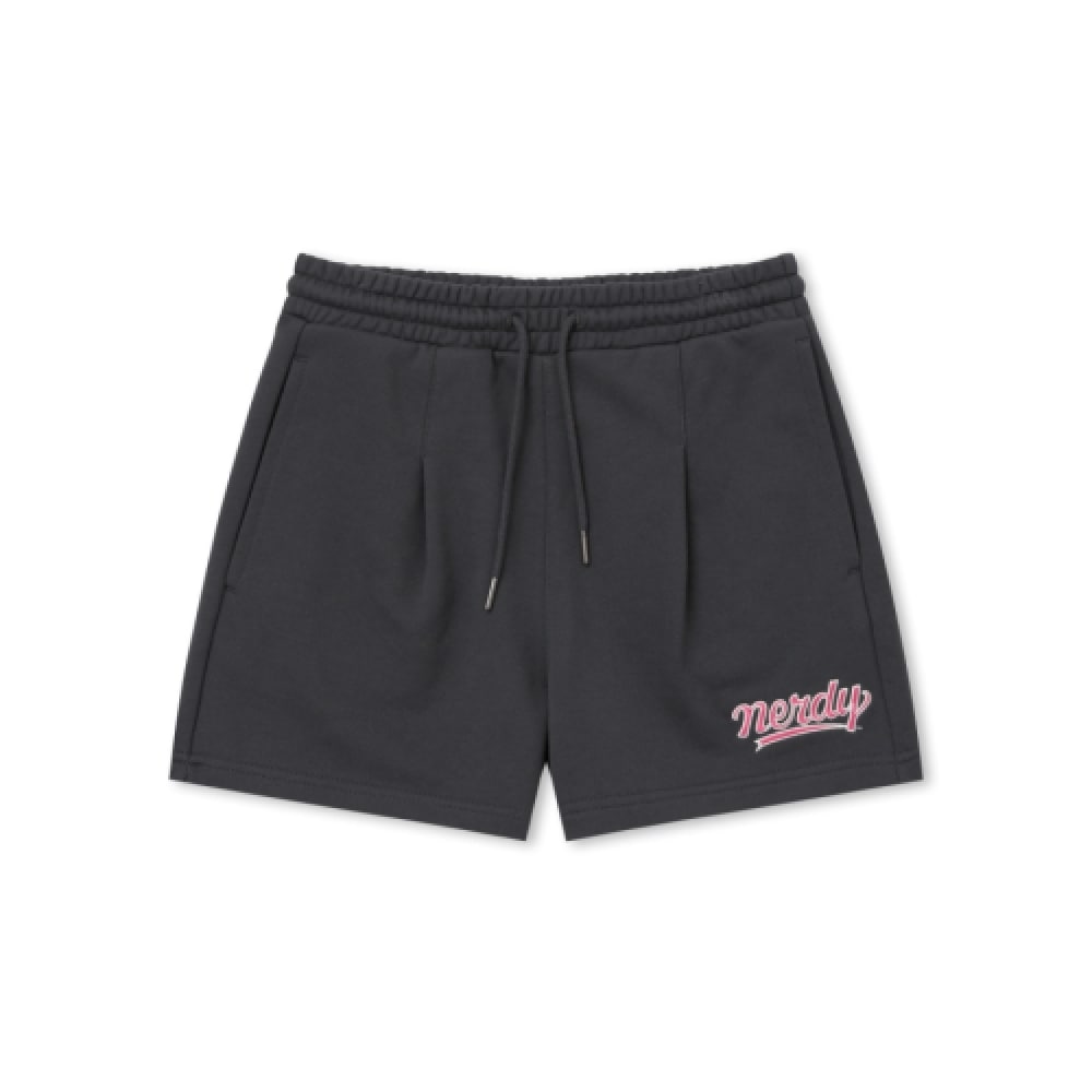 NERDY 女性用カルシブロゴショーツ (24SS) チャコール