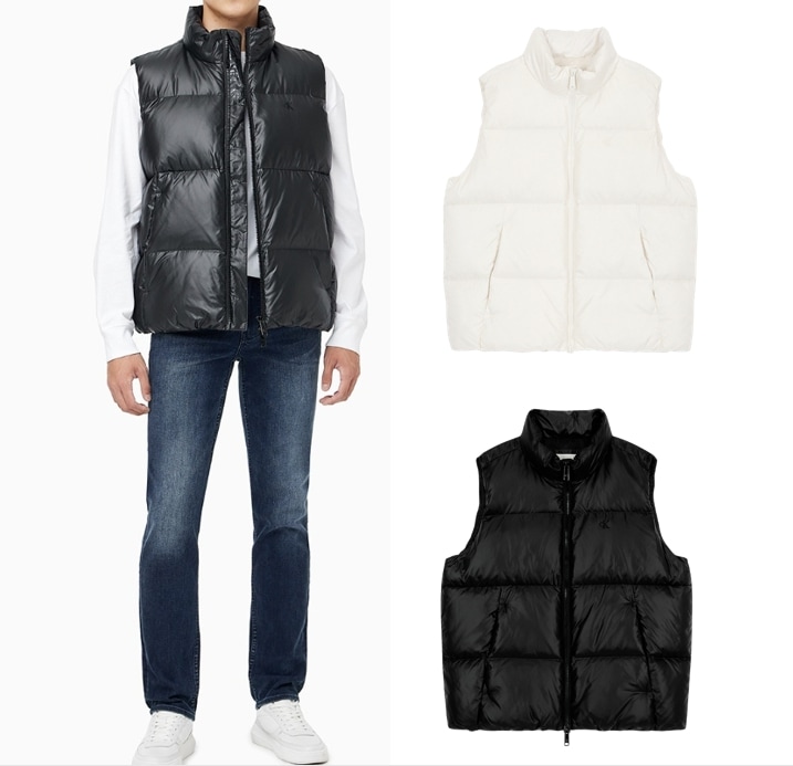 Mens Glossy Down Padded Vest (J327351) 18,648円