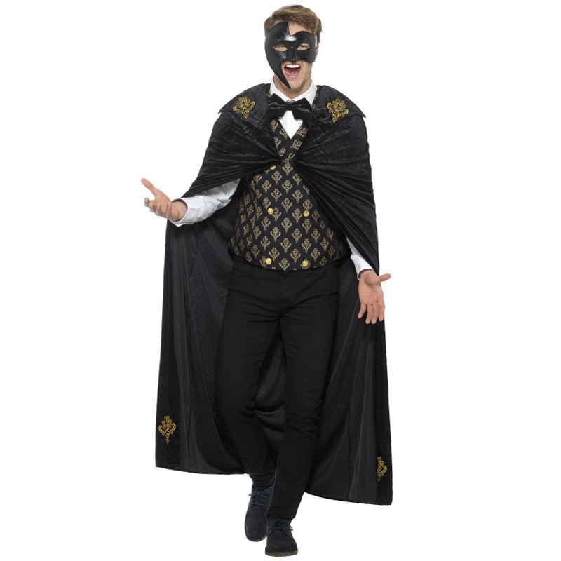 コスプレ 仮装 ファントムマスカレード 大人用 L 【 コスプレ 衣装 ハロウィン 仮装 コスチューム 余興 怪盗 パーティーグッズ 男性用 スパイ 怪人 メンズ 】