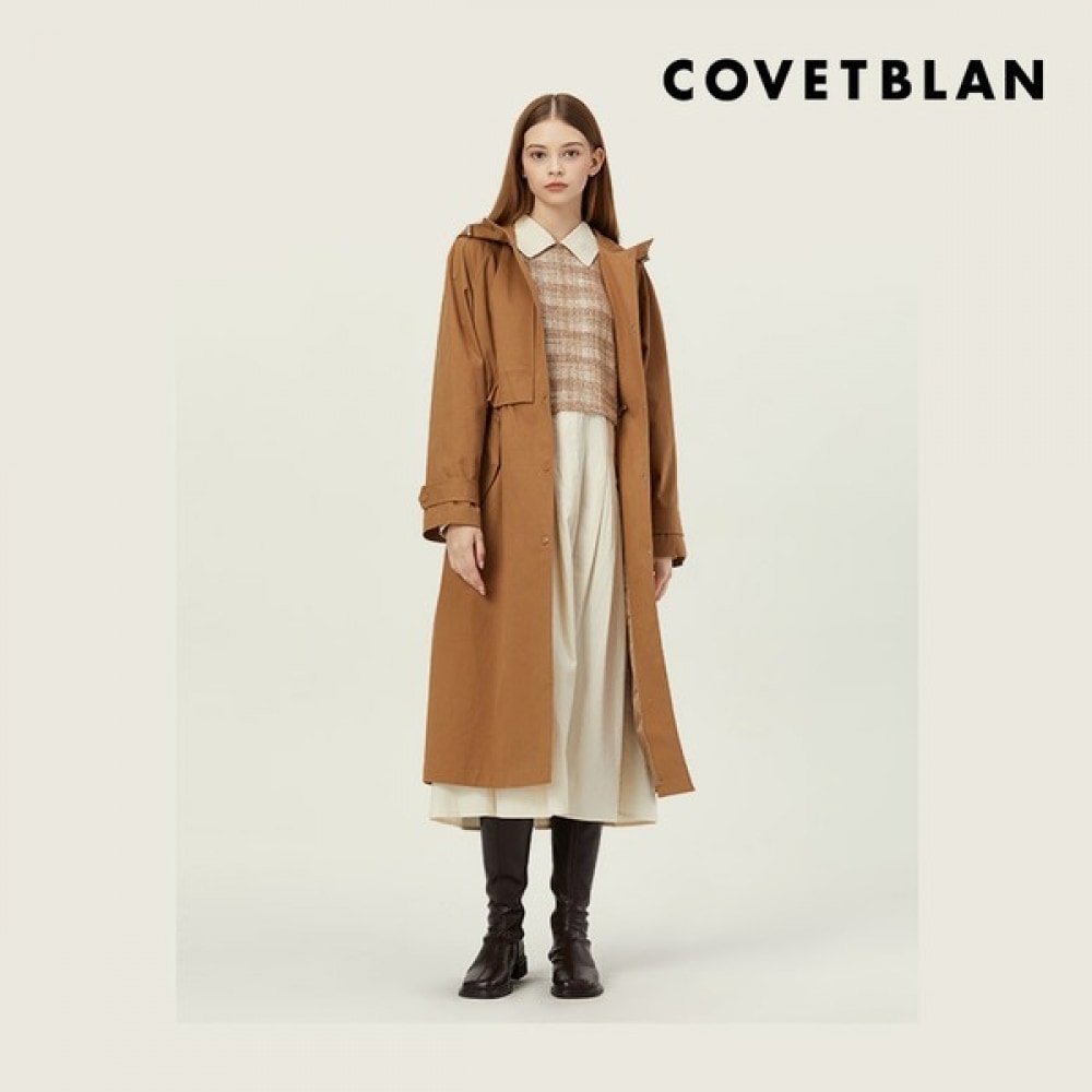 (コルベットブラン) フード付きトレンチコート (V226MCT102W)