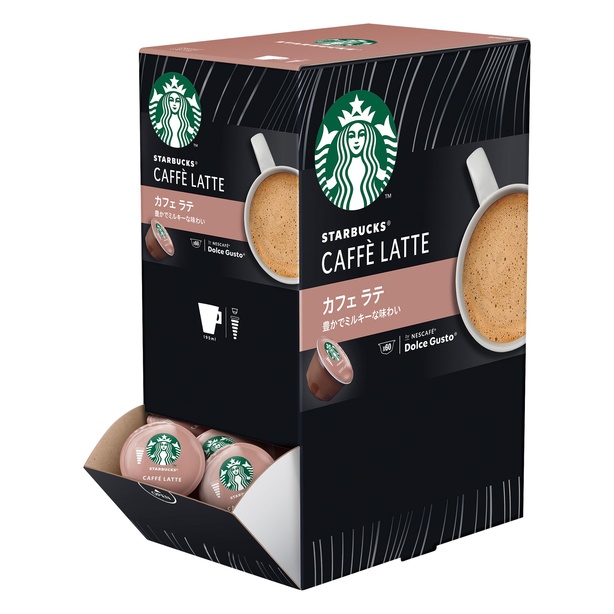 スターバックス カフェ ラテ ネスカフェ ドルチェ グスト 専用カプセル 60P1箱