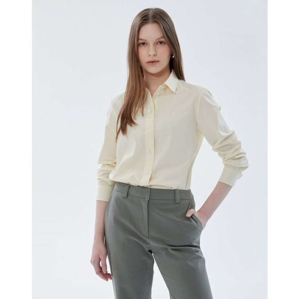 ライトイエロー レギュラーフィット フェザー ツイル HSSH4AC15Y1