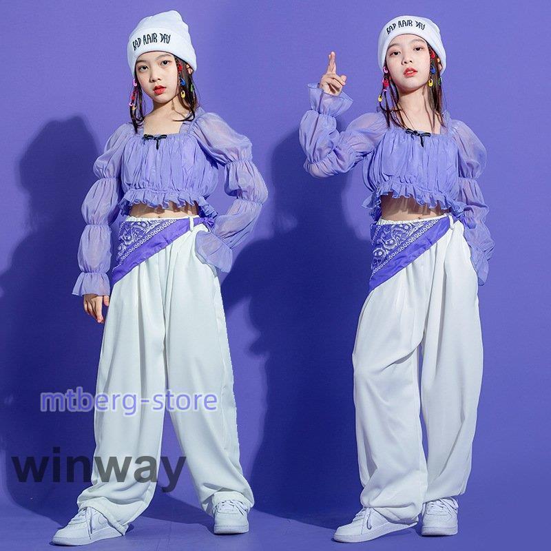 キッズダンス衣装 セットアップ ヒップホップダンス衣装 韓国 キッズ ダンス衣装 ヒップホップダンスパンツ チアダンス ヒップホップ 衣装 HIPHOPダンス衣装