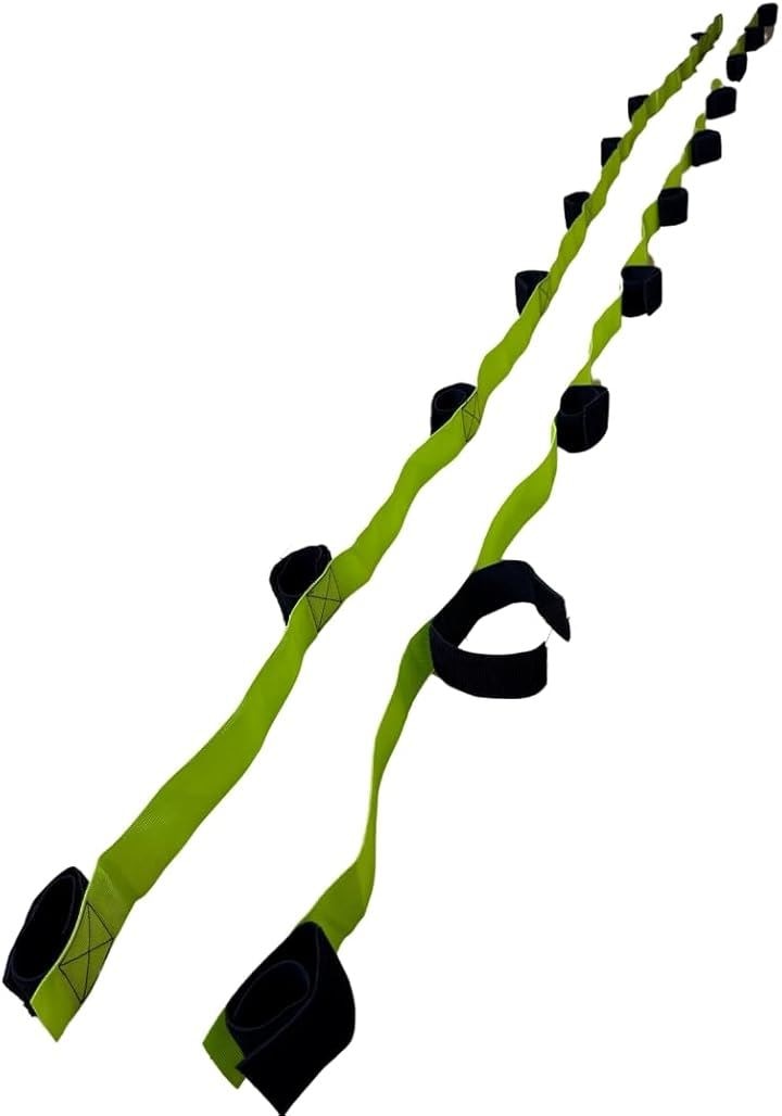 むかで ロープ ムカデ 競争 両足用 運動会 レクリエーション テープ(10人用・グリーン)