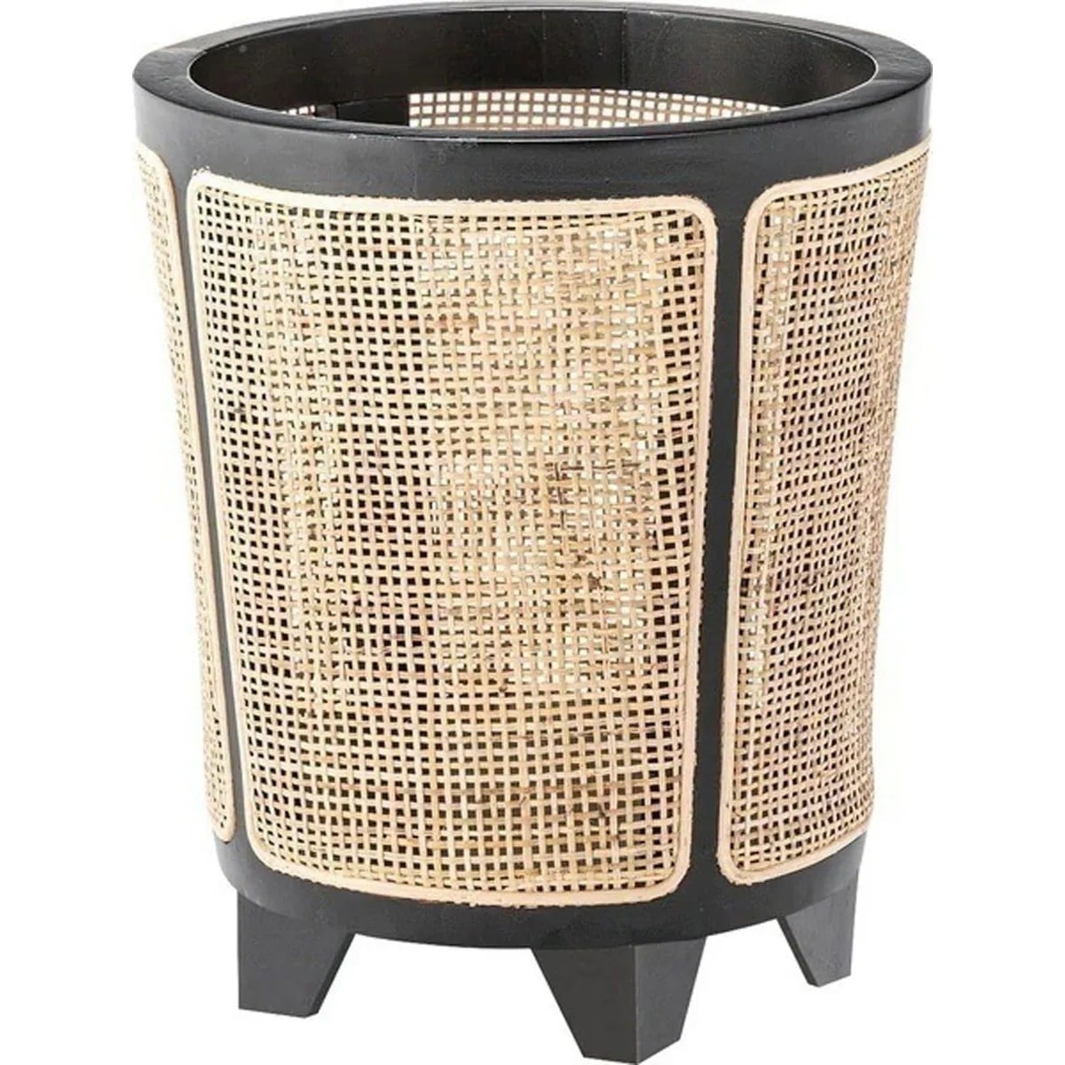 プランターカバー GUY-925 カバーのみ 8号用 丸型 おしゃれ 天然木 ラタン インテリア アジアンテイスト リゾート 和風 洋風 モダン 鉢カバー 鉢植えカバー 脚付き リビング ダイニング