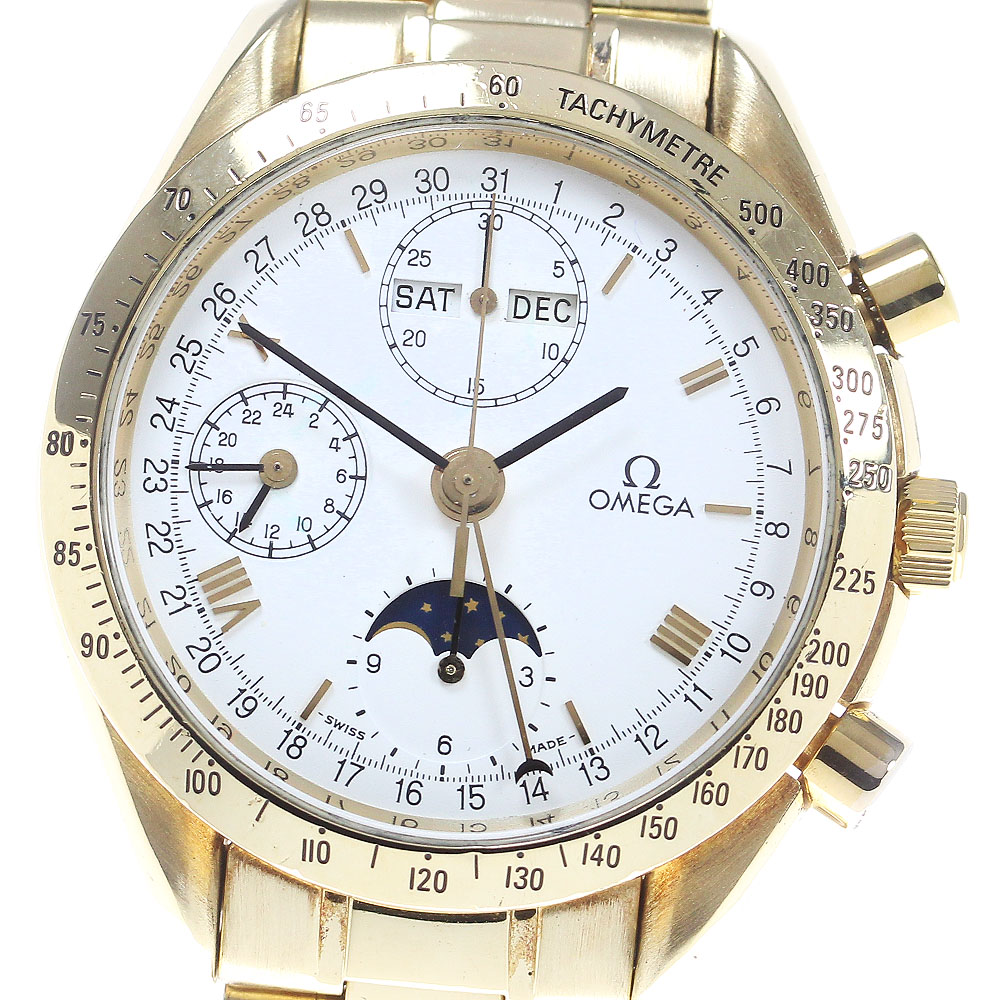 オメガ OMEGA 3130.20 スピードマスター トリプルカレンダー ムーンフェイズ 自動巻き メンズ _829735【中古】 812,910円