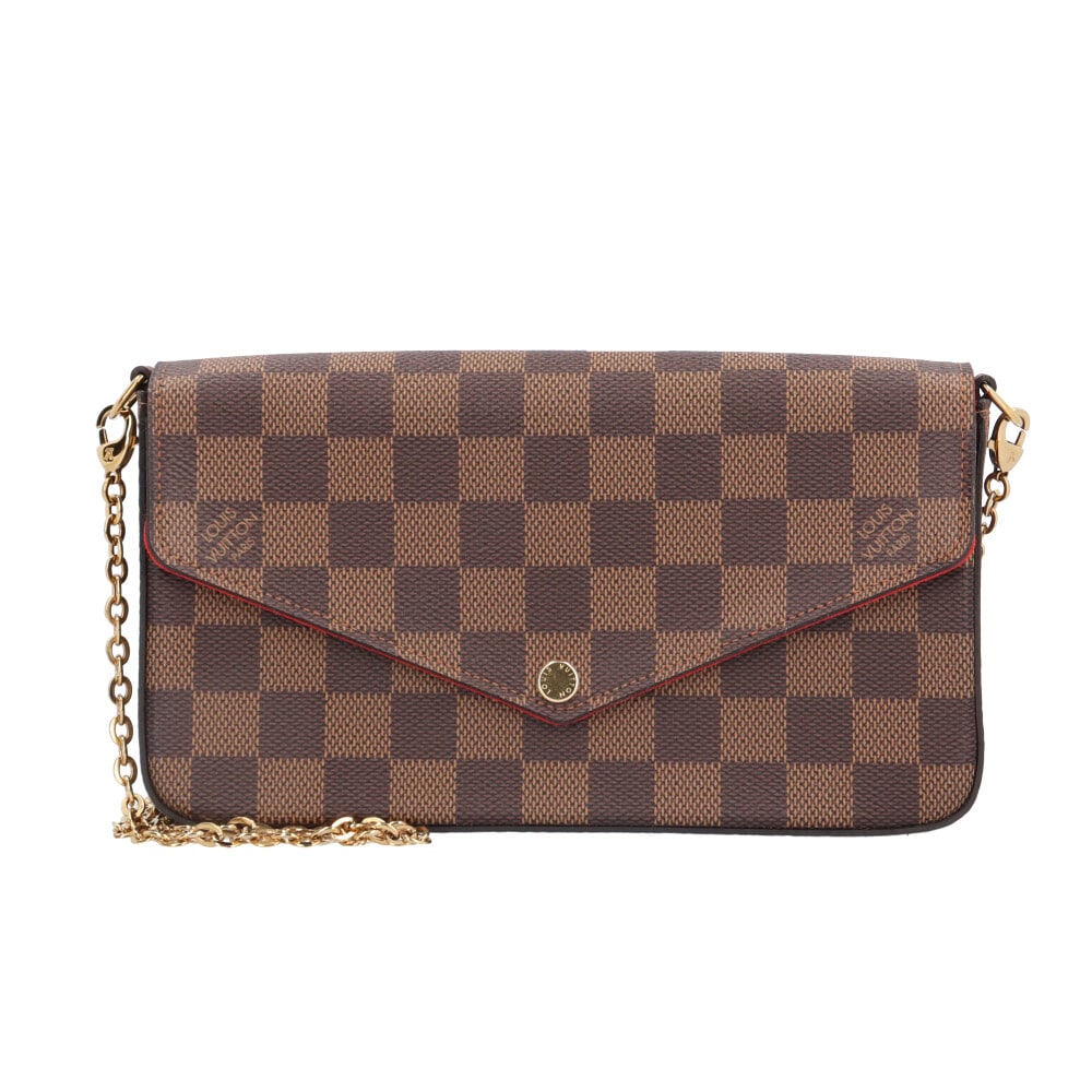 ルイヴィトン ポシェット・フェリシー ダミエ ショルダーバッグ ダミエキャンバス N40492 ブラウン LOUIS VUITTON 中古 美品