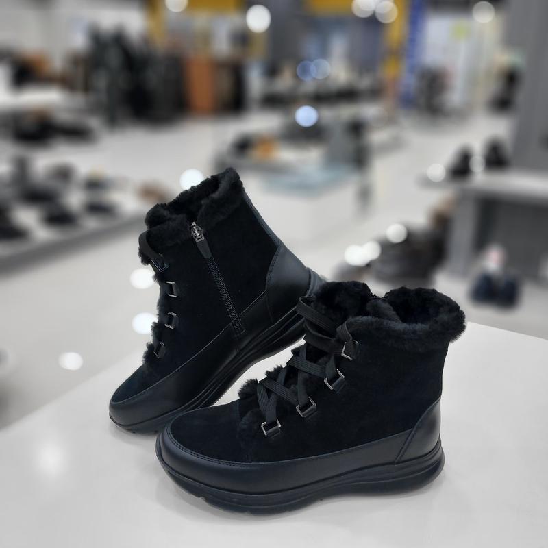 女性用軽量で履き心地の良いアンクルファーブーツ3cm SCWA14U54C-19_SC