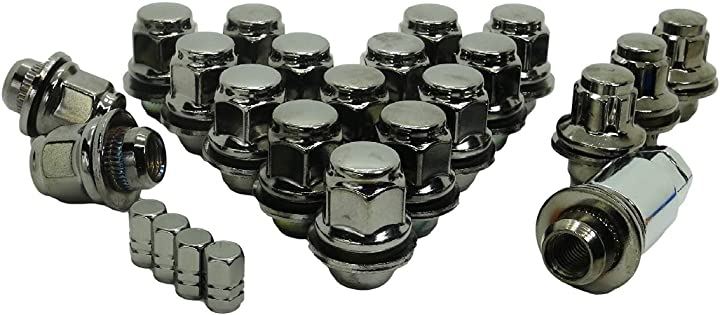 トヨタ 純正 ホイール用 平面座 カラー ロックナット ギアロック 21HEX M12xP1.5 ショート or ロング 選べる5色(チタン ショート P1.5 5穴用 20個セット)