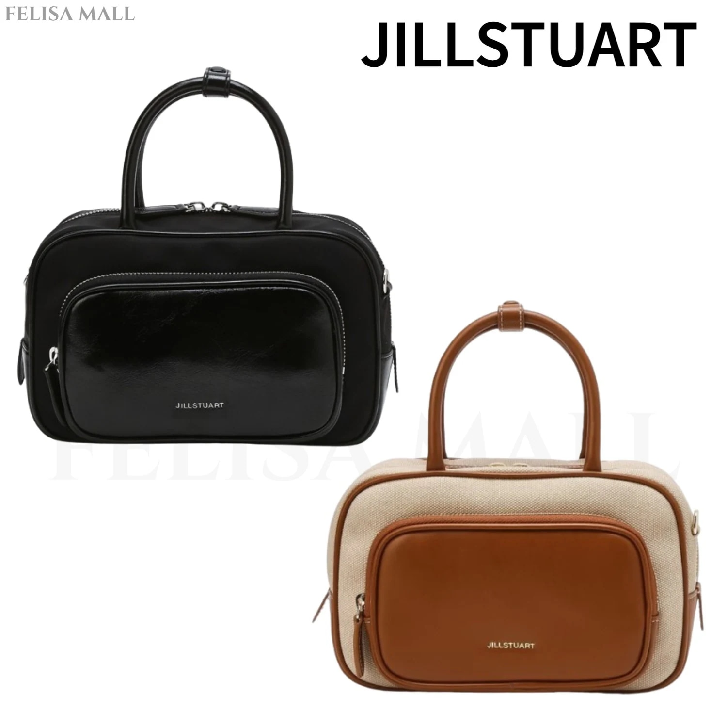 [JILLSTUART] Pocket Point Square トートバッグ 韓国バッグ ナイロン/キャンバス地