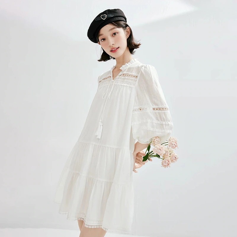 ボヘミアンワンピース2024夏新作フレンチワンピース大衆独特デザインロングワンピース30%制限