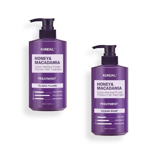 クンダルプロテイントリートメントイランイラン500ml +クリーンソップ500ml香り保湿栄養柔らかいヘアケア