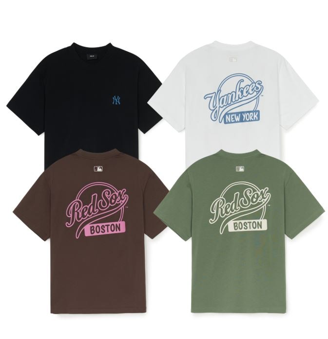 Basic Street Cursive Overfit T-shirt 3ATSB5353-50WHS, 3ATSB5353-43KAP, 3ATSB5353-43BRS, 3ATSB5353-50