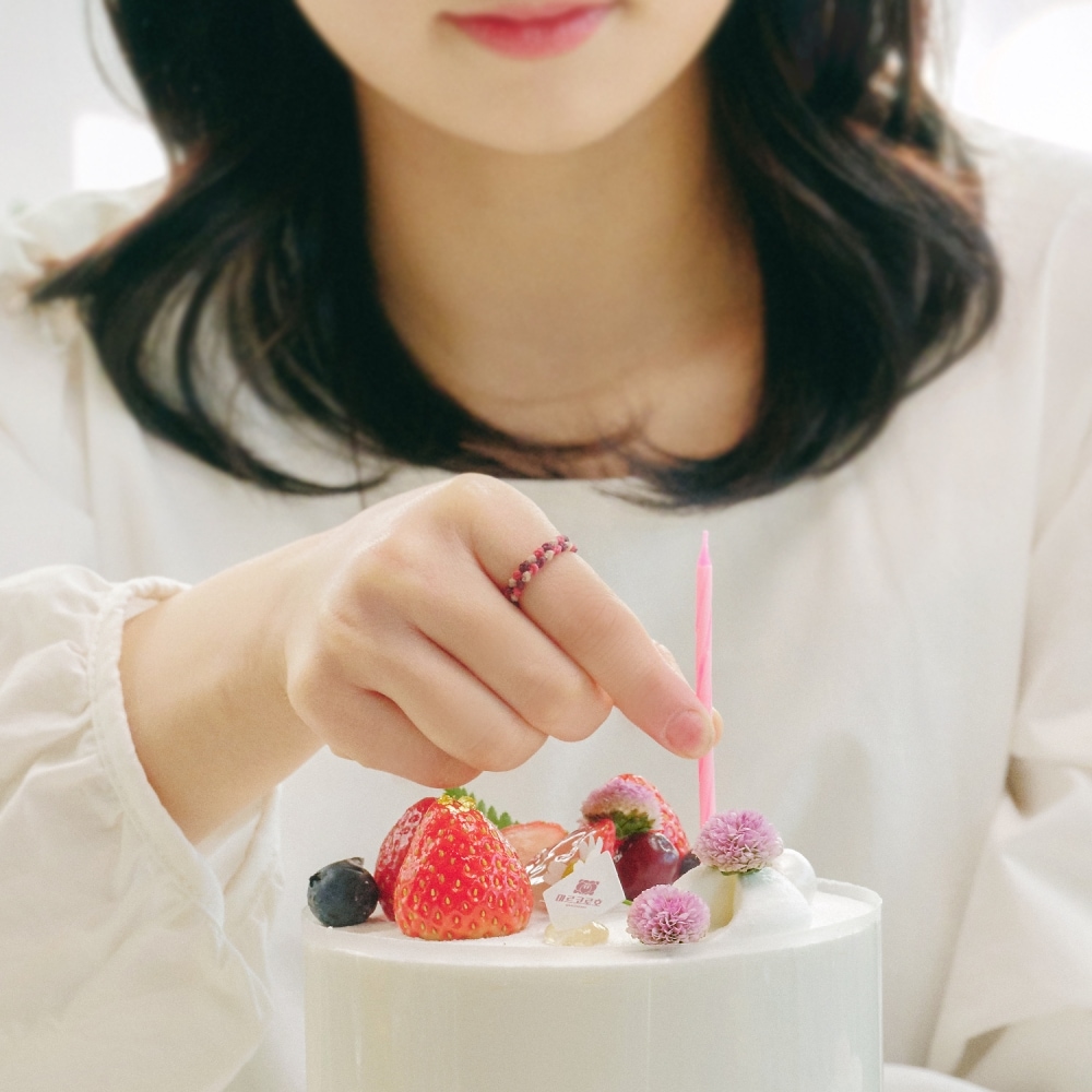 MARCOROHO ハッピー (フラワー) イヤー _ おばあちゃんの仕事募金リング