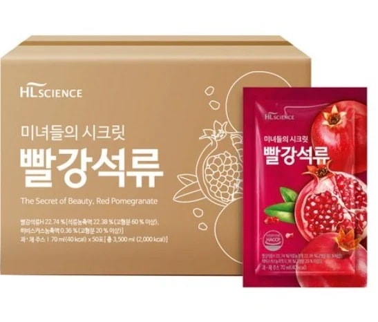 エイチエルサイエンス 美女たちのシークレット 赤ザクロ ザクロ汁 3.5L (50包)