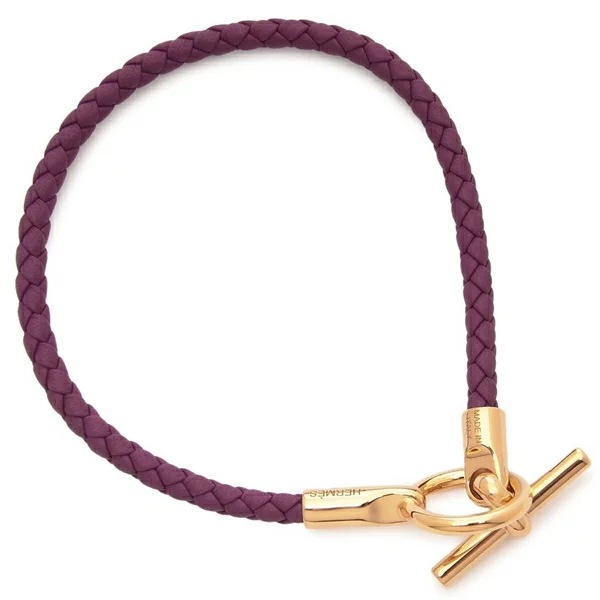 ブレスレット バングル グレナン アネモネ ゴールド金具 ワインレッド レディース H071681 F P9