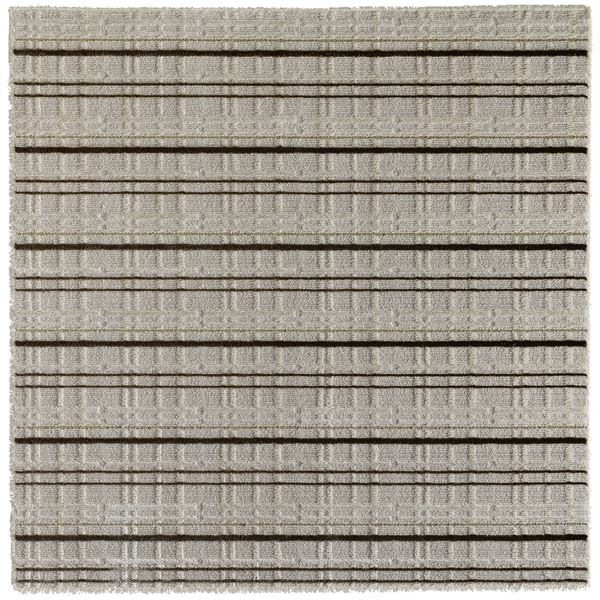 スミノエ アレルブロック ラグ ミロワール 約幅190x長さ190cm アイボリー 日本製