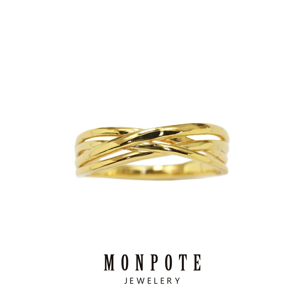 モンポット 指輪 レディース 大きいサイズ 13号 15号 17号 上品 おしゃれ イエローゴールド シルバーリング シンプル 普段使い シルバーアクセサリー プレゼント 大人 女性 誕生日 結婚祝い
